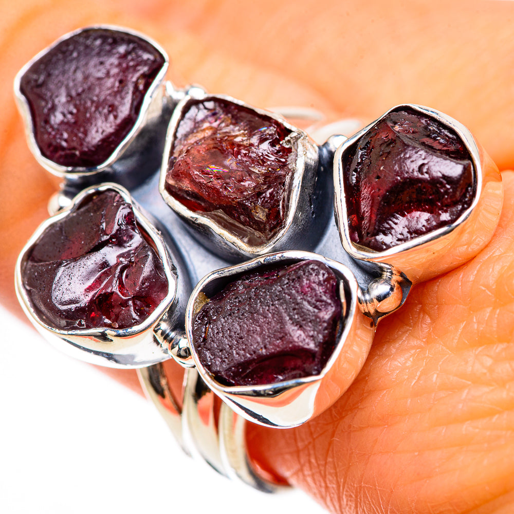 Garnet Rings handcrafted by Anasilvercos - RING133415