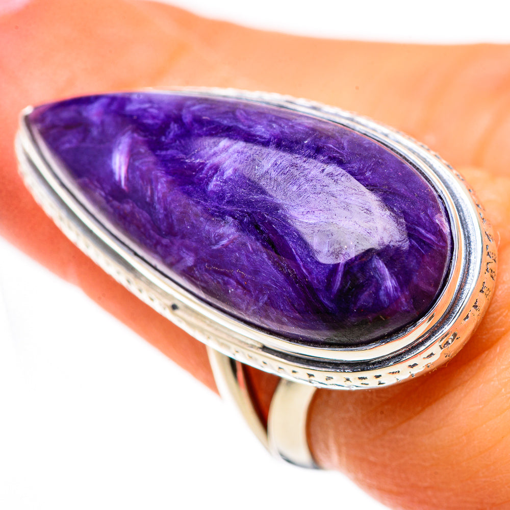 Charoite Rings handcrafted by Anasilvercos - RING133418