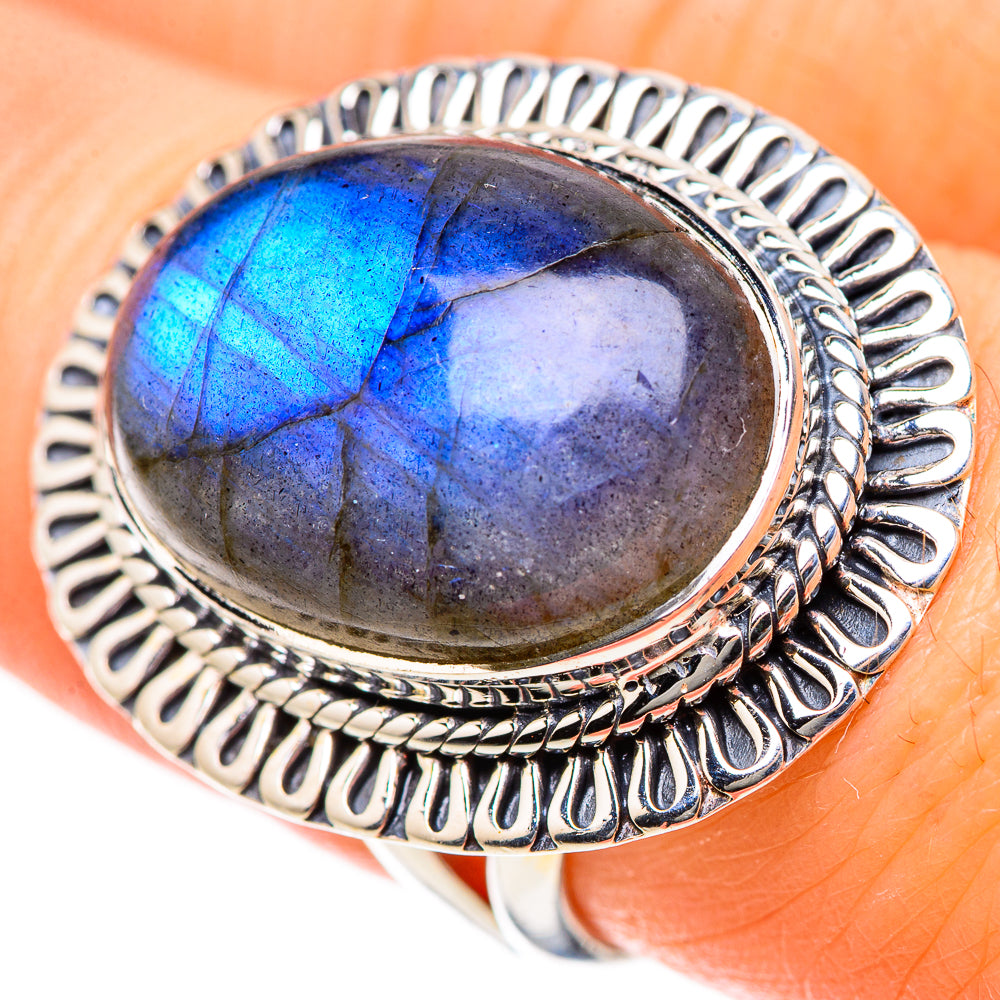 Labradorite Rings handcrafted by Anasilvercos - RING133429