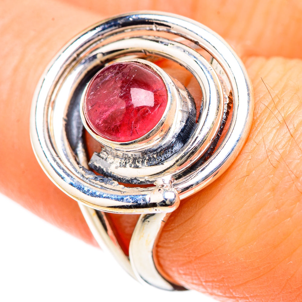 Pink Tourmaline Rings handcrafted by Anasilvercos - RING133436