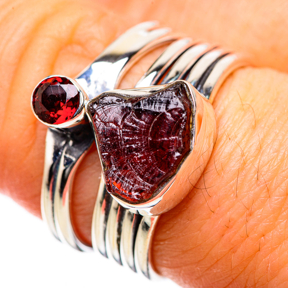 Garnet Rings handcrafted by Anasilvercos - RING133438