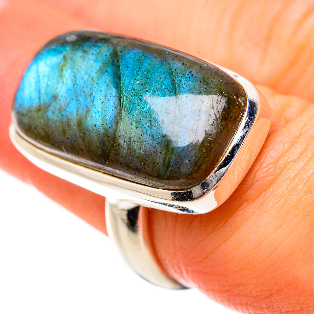 Labradorite Rings handcrafted by Anasilvercos - RING133446