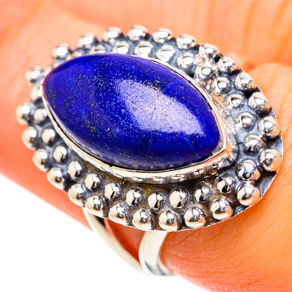 Lapis Lazuli Rings handcrafted by Anasilvercos - RING133449