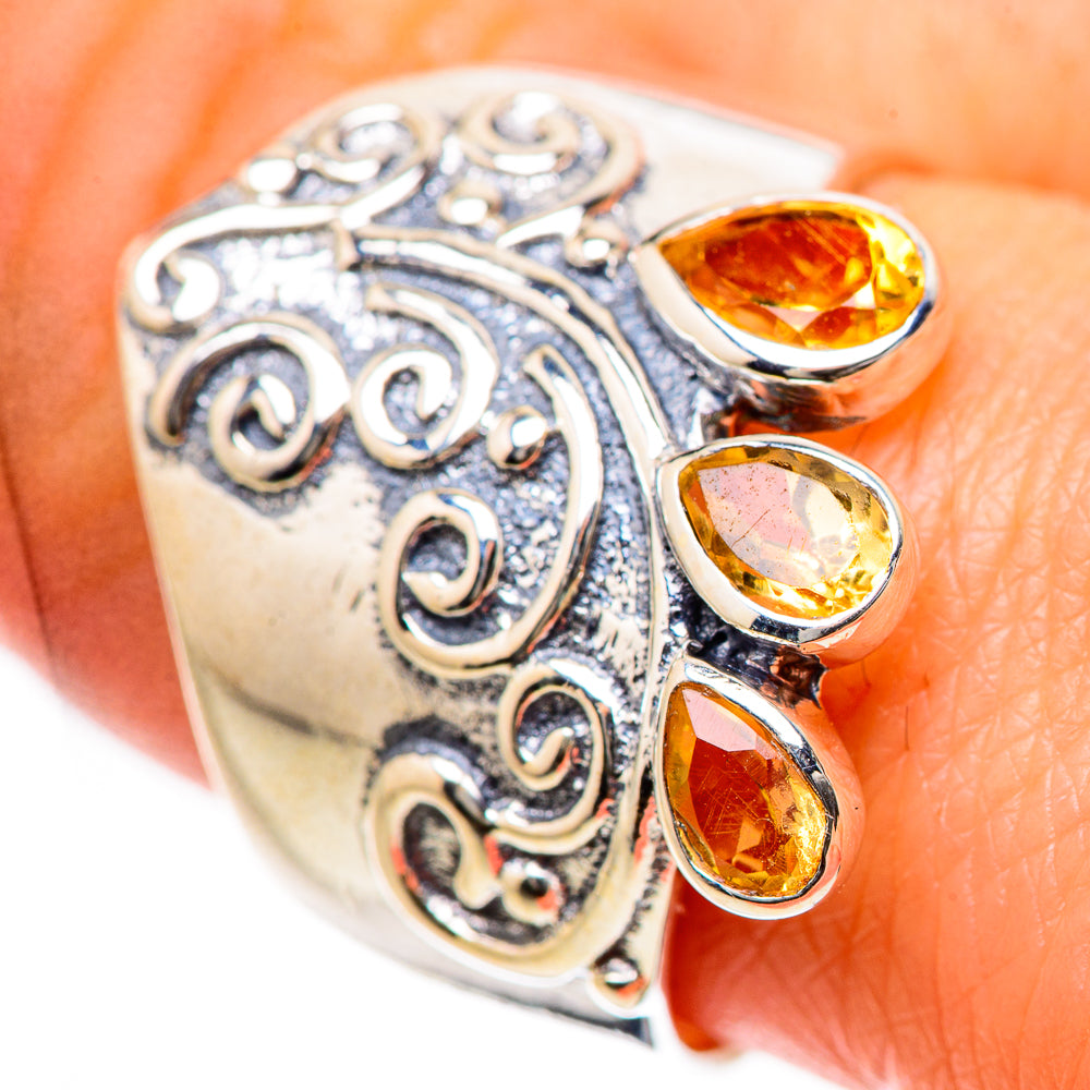 Citrine Rings handcrafted by Anasilvercos - RING133453