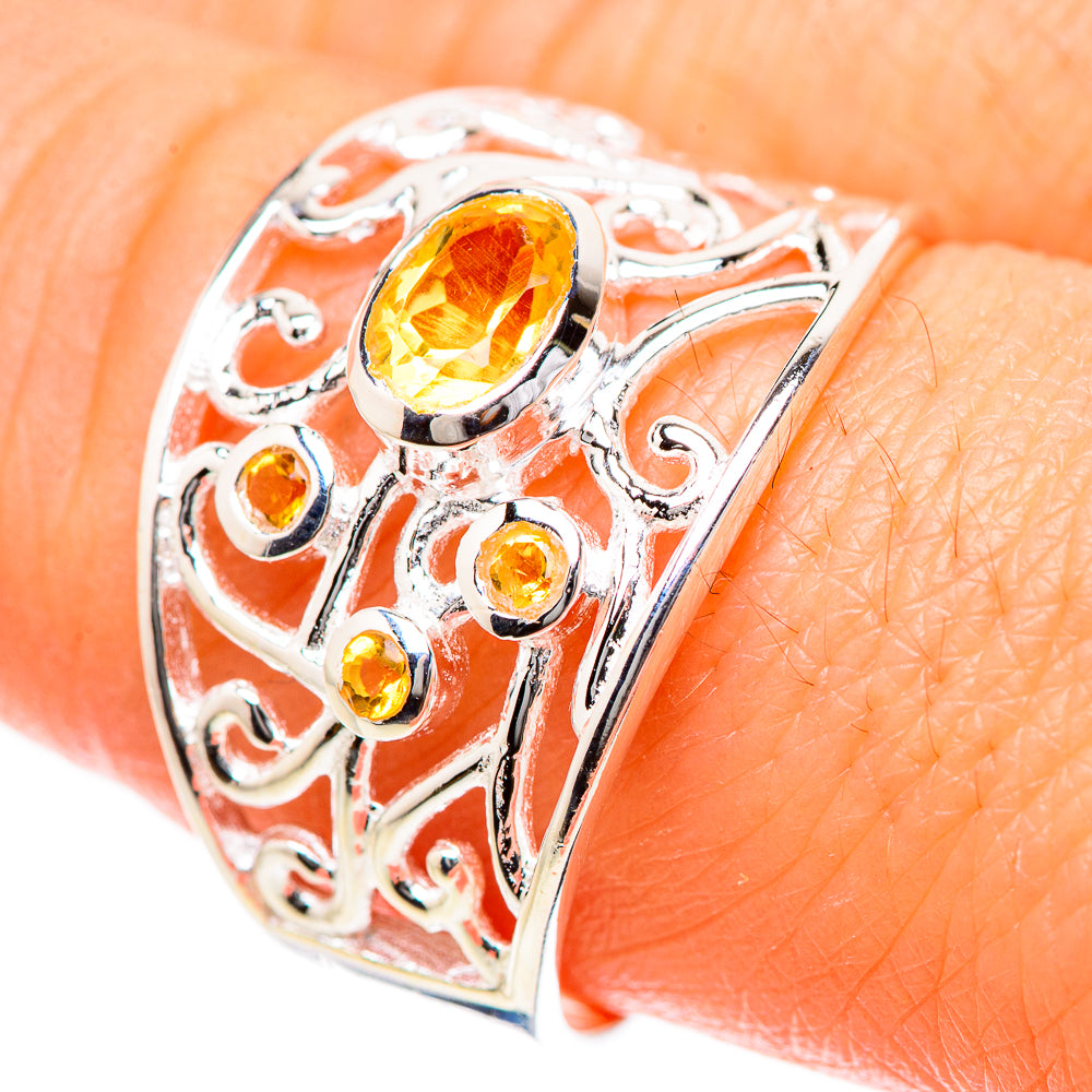 Citrine Rings handcrafted by Anasilvercos - RING133454