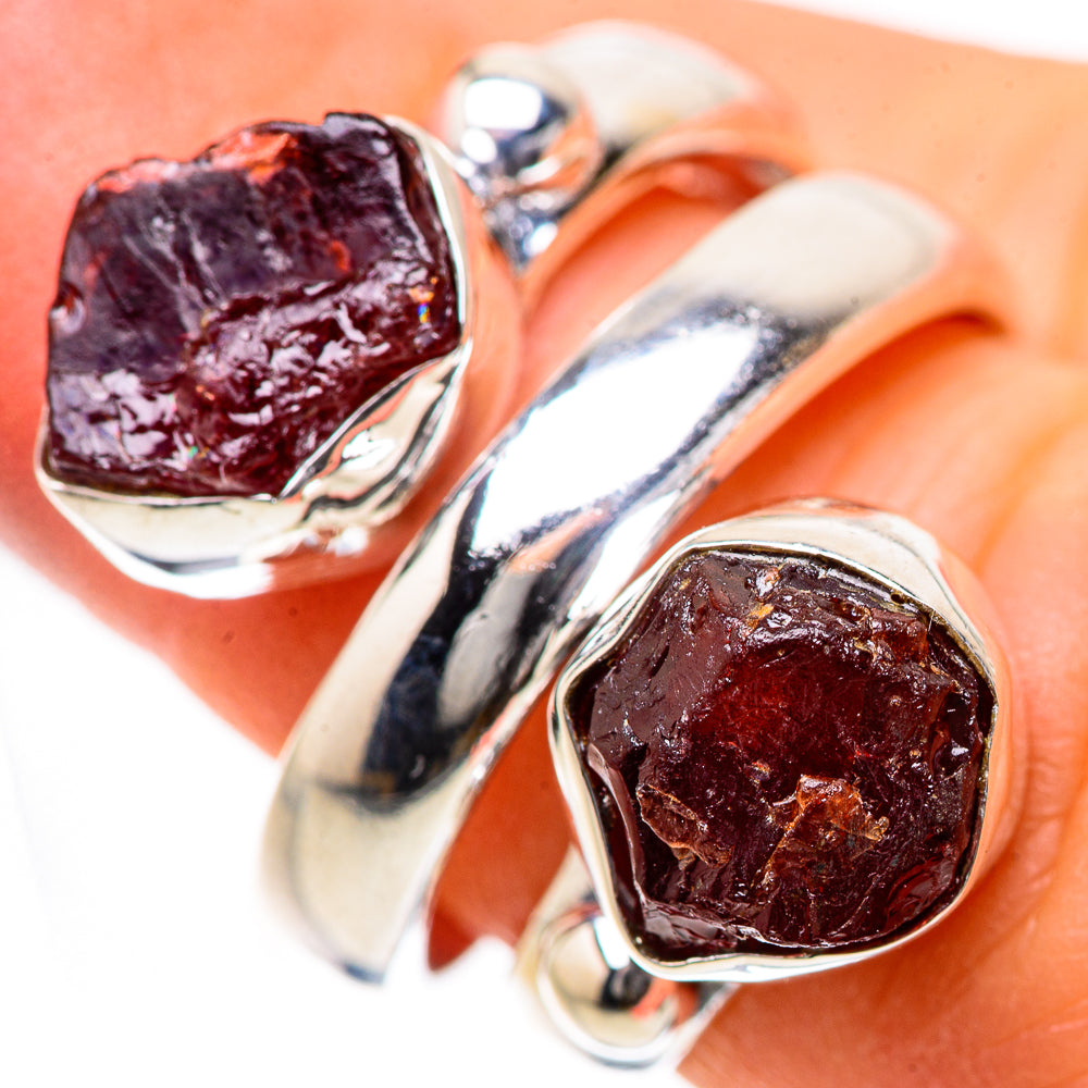 Garnet Rings handcrafted by Anasilvercos - RING133458