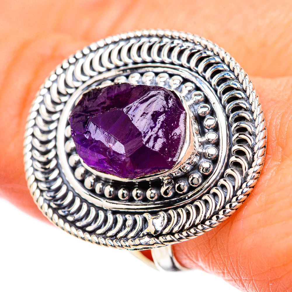 Amethyst Rings handcrafted by Anasilvercos - RING133459