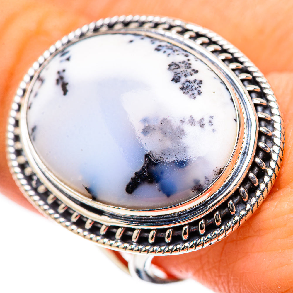 Dendritic Opal Rings handcrafted by Anasilvercos - RING133464
