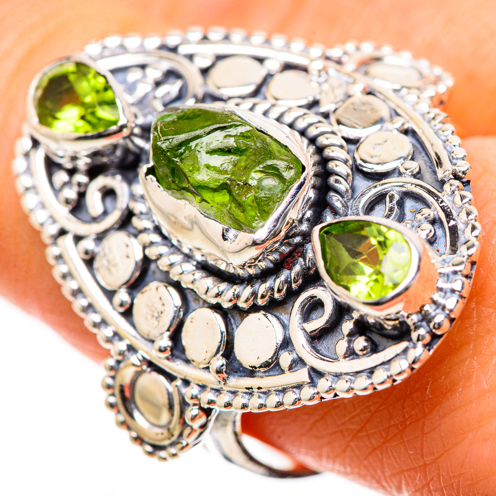 Peridot Rings handcrafted by Anasilvercos - RING133474