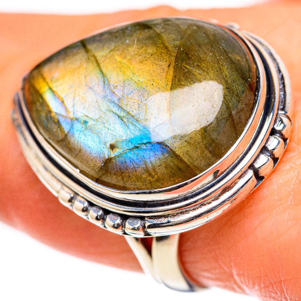Labradorite Rings handcrafted by Anasilvercos - RING133481