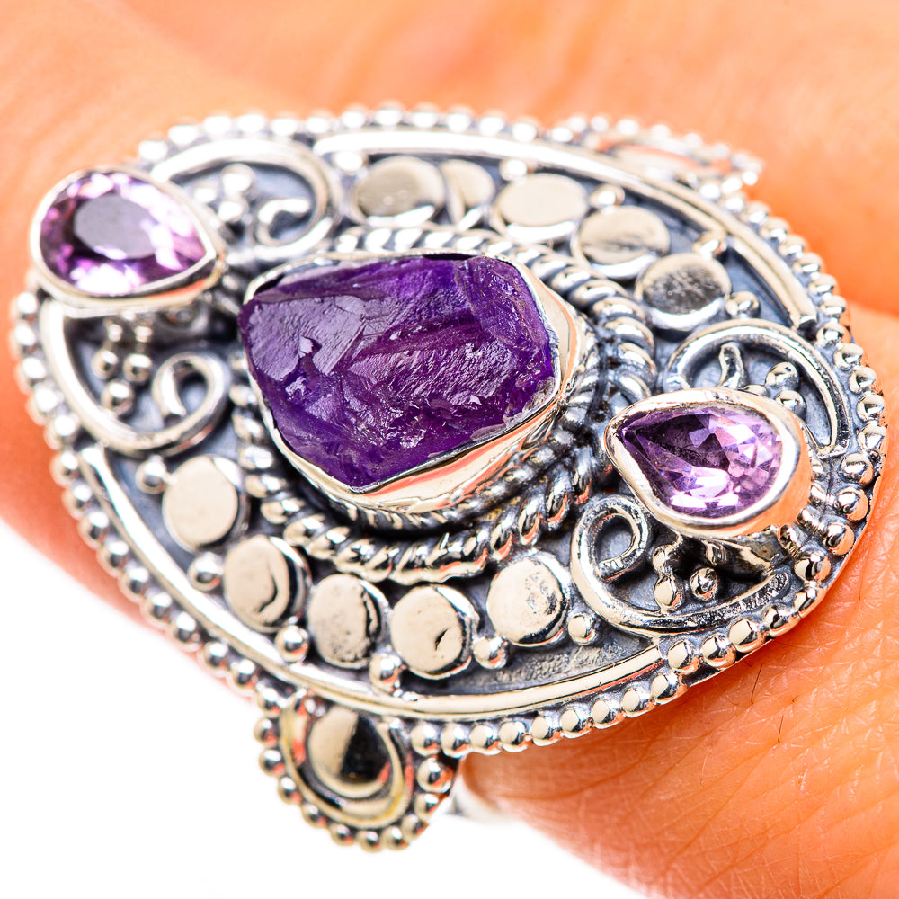 Amethyst Rings handcrafted by Anasilvercos - RING133483