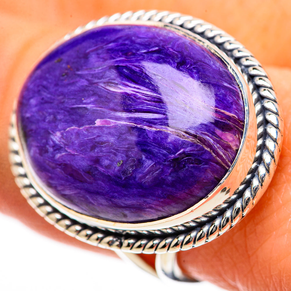Charoite Rings handcrafted by Anasilvercos - RING133484