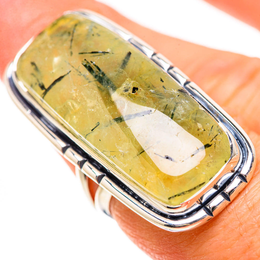 Prehnite Rings handcrafted by Anasilvercos - RING133499