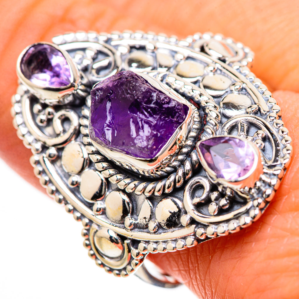 Amethyst Rings handcrafted by Anasilvercos - RING133503