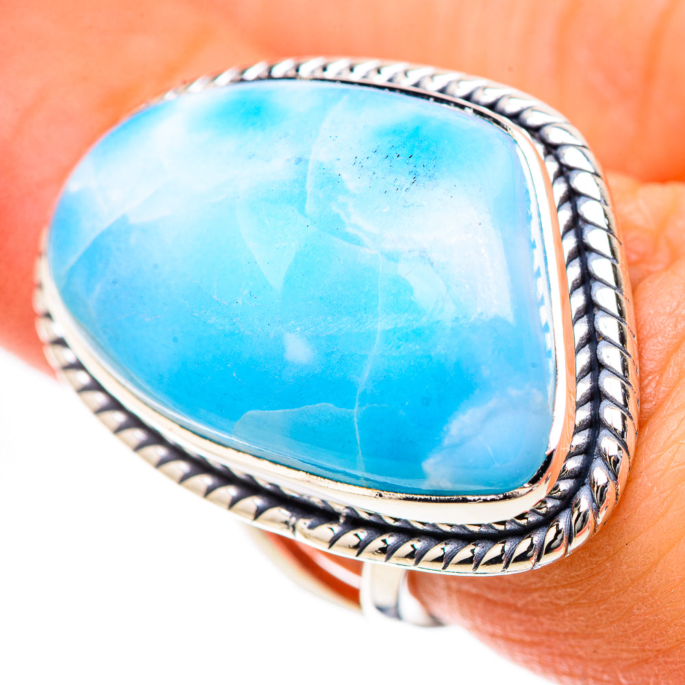 Larimar Rings handcrafted by Anasilvercos - RING133512