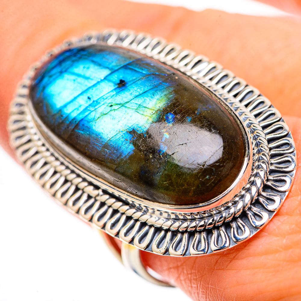 Labradorite Rings handcrafted by Anasilvercos - RING133515