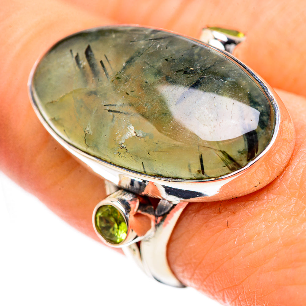 Prehnite Rings handcrafted by Anasilvercos - RING133518