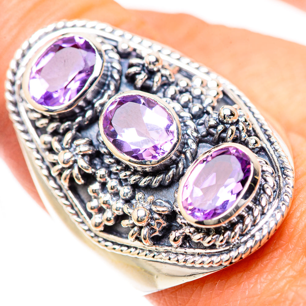 Amethyst Rings handcrafted by Anasilvercos - RING133519