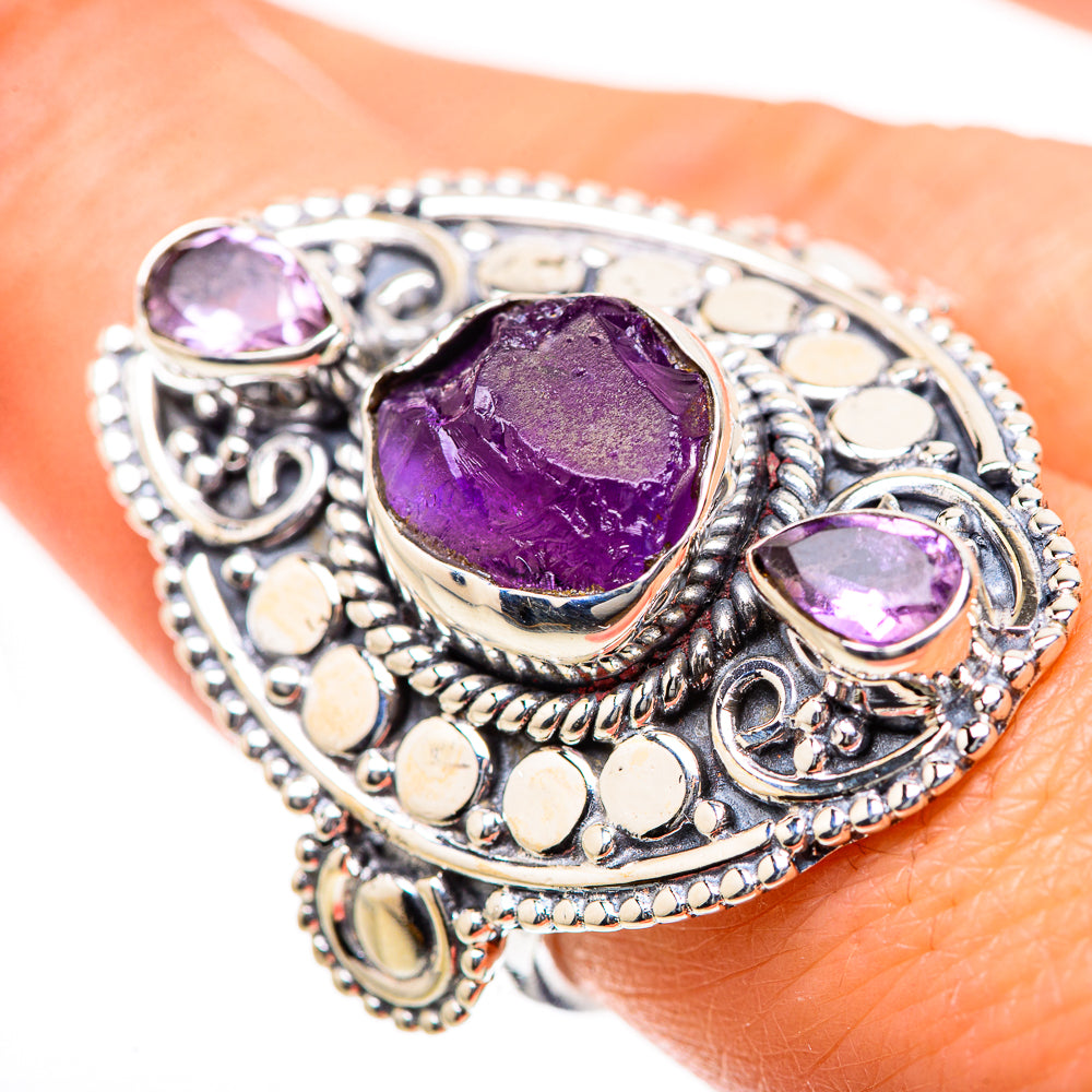 Amethyst Rings handcrafted by Anasilvercos - RING133551