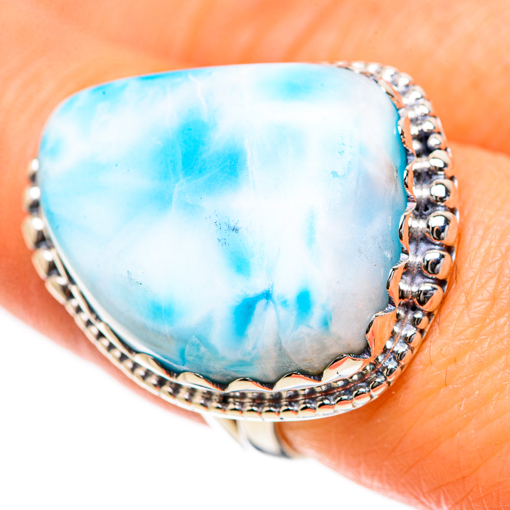 Larimar Rings handcrafted by Anasilvercos - RING133559