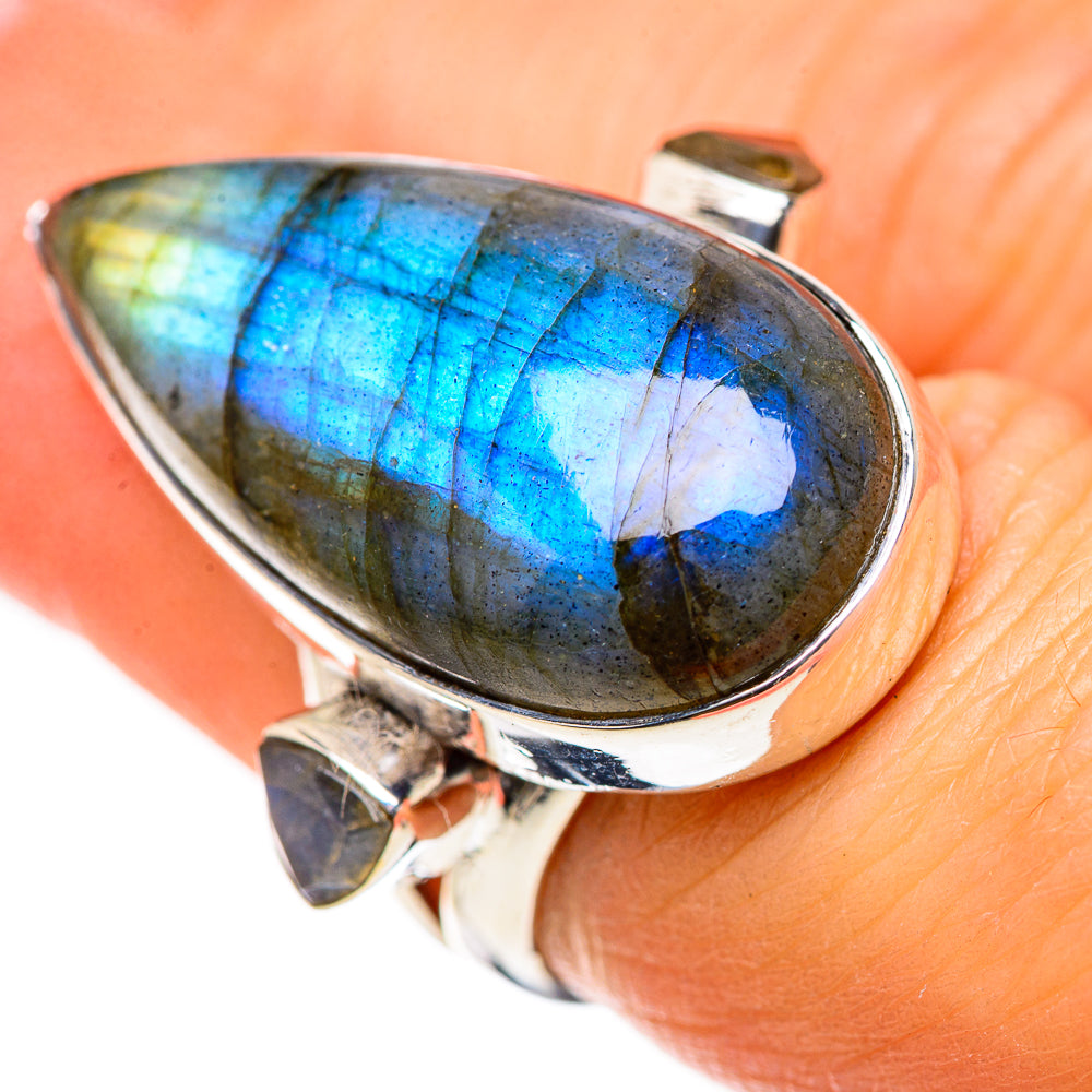 Labradorite Rings handcrafted by Anasilvercos - RING133560