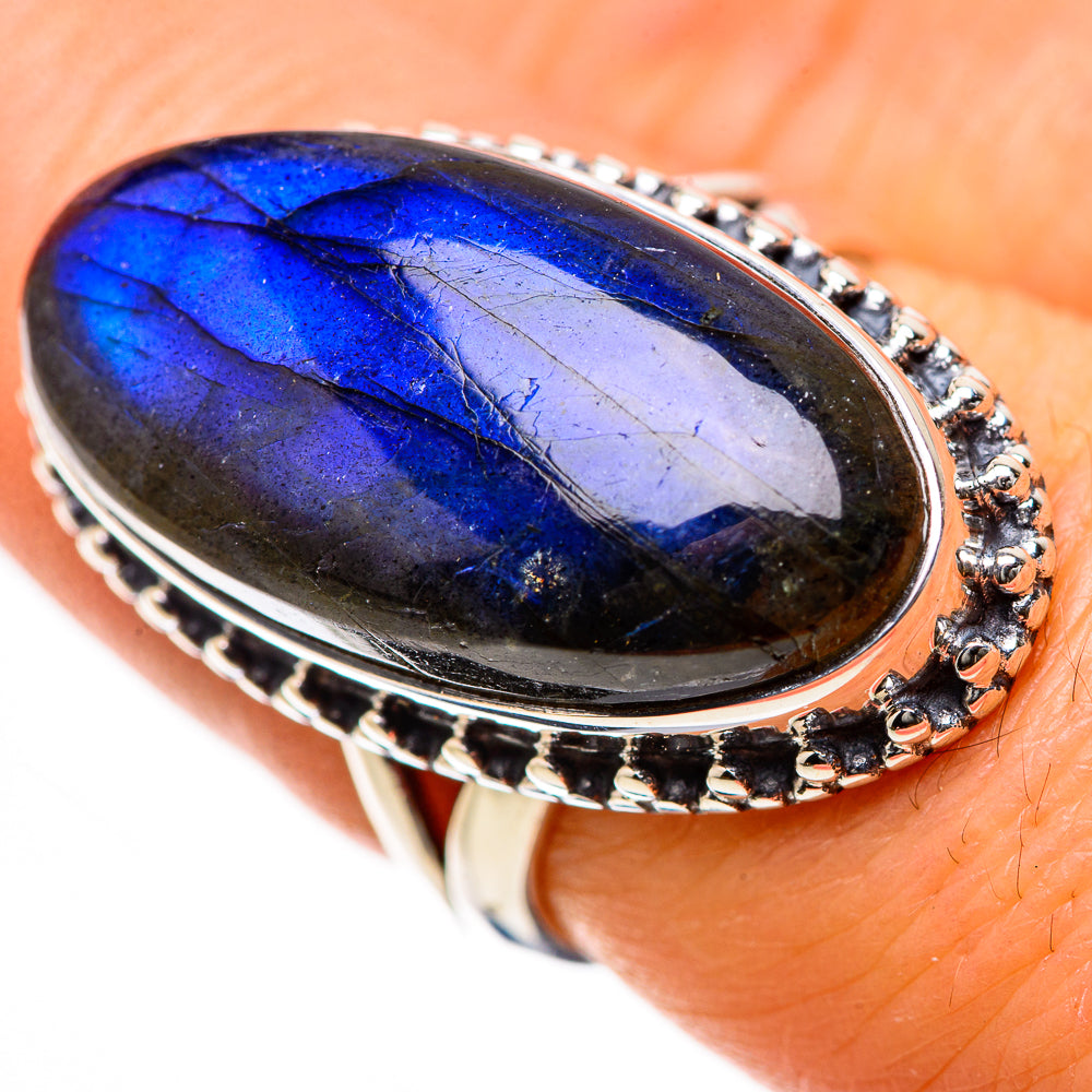 Labradorite Rings handcrafted by Anasilvercos - RING133562