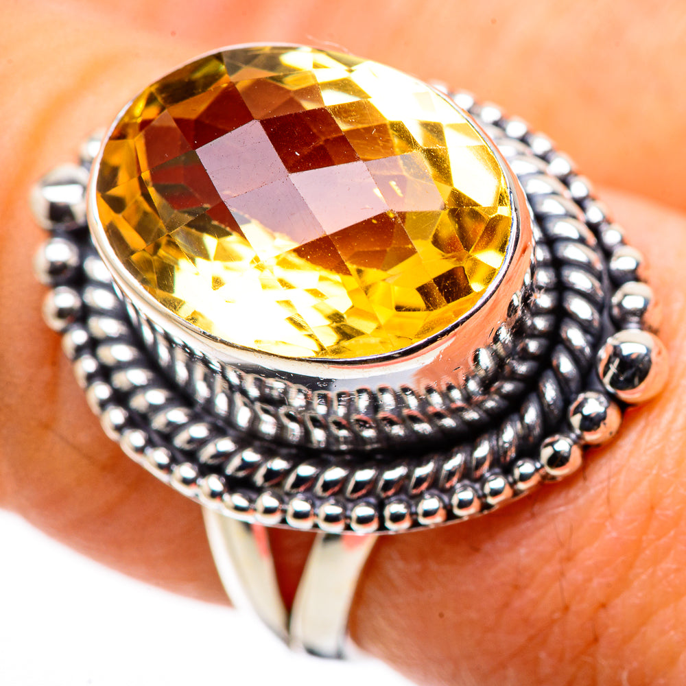 Citrine Rings handcrafted by Anasilvercos - RING133581