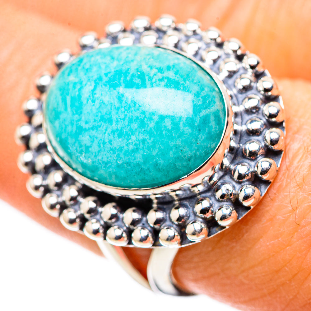 Amazonite Rings handcrafted by Anasilvercos - RING133608