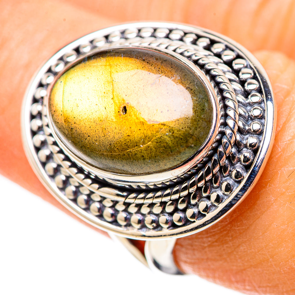 Labradorite Rings handcrafted by Anasilvercos - RING133612