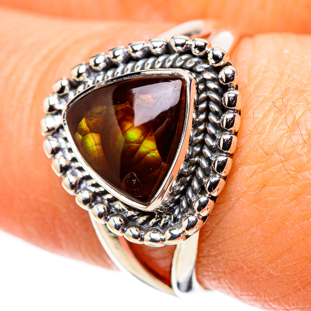 Mexican Fire Agate Rings handcrafted by Anasilvercos - RING133613