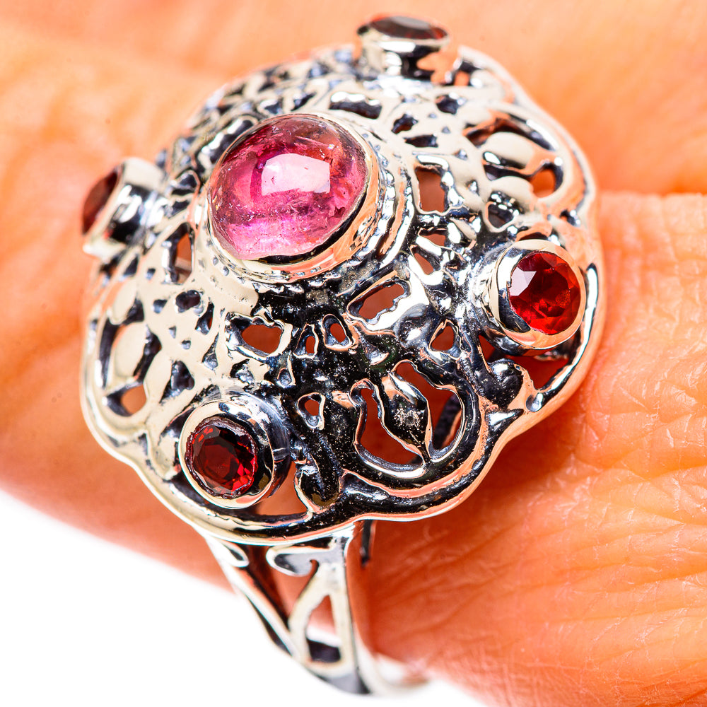 Pink Tourmaline Rings handcrafted by Anasilvercos - RING133619