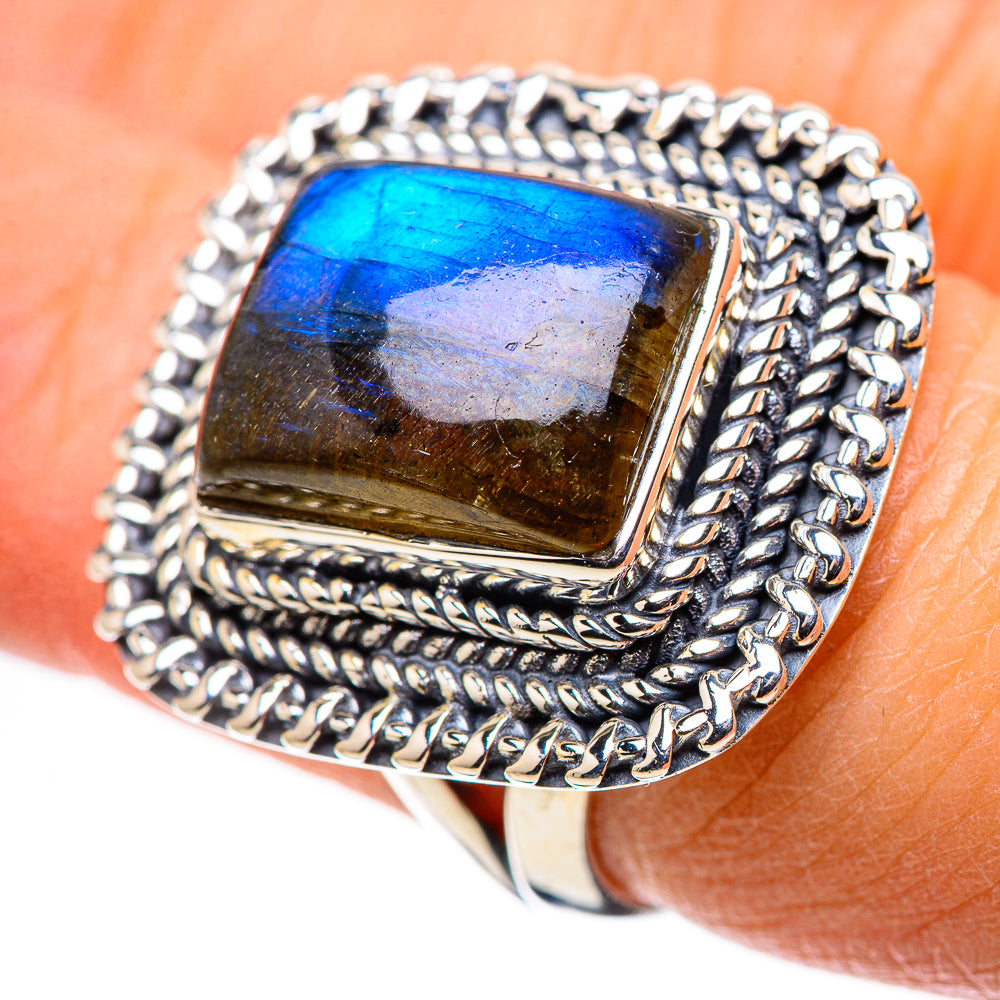 Labradorite Rings handcrafted by Anasilvercos - RING133630