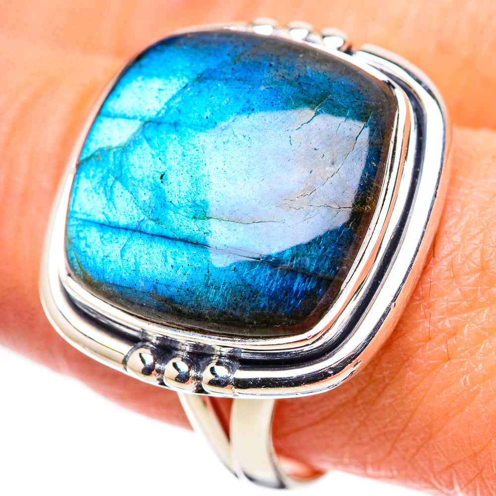 Labradorite Rings handcrafted by Anasilvercos - RING133634