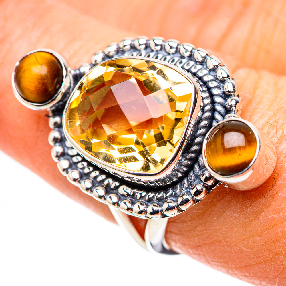 Citrine Rings handcrafted by Anasilvercos - RING133646