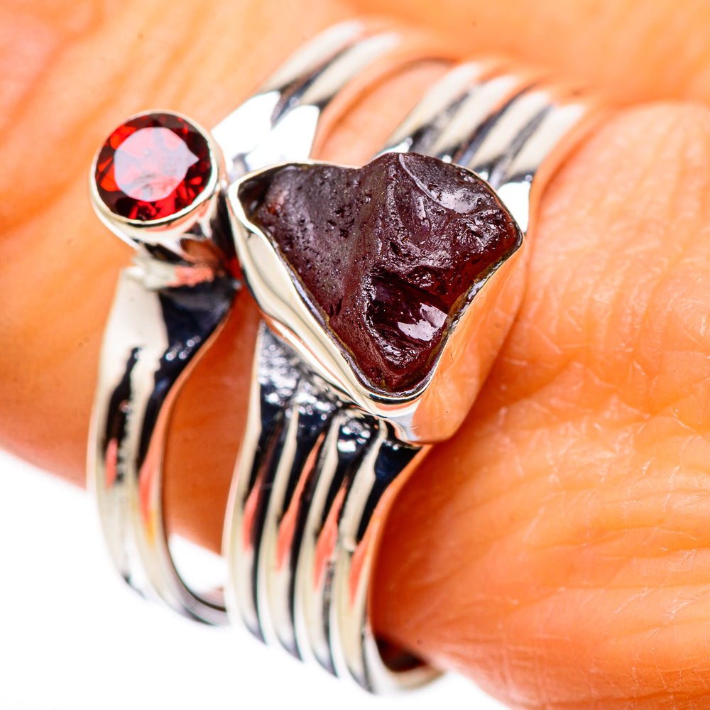 Garnet Rings handcrafted by Anasilvercos - RING133650