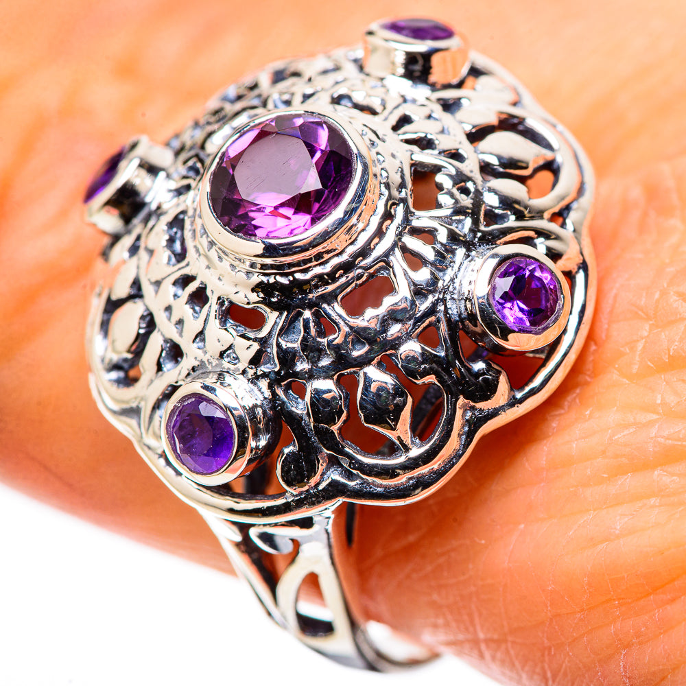 Amethyst Rings handcrafted by Anasilvercos - RING133651