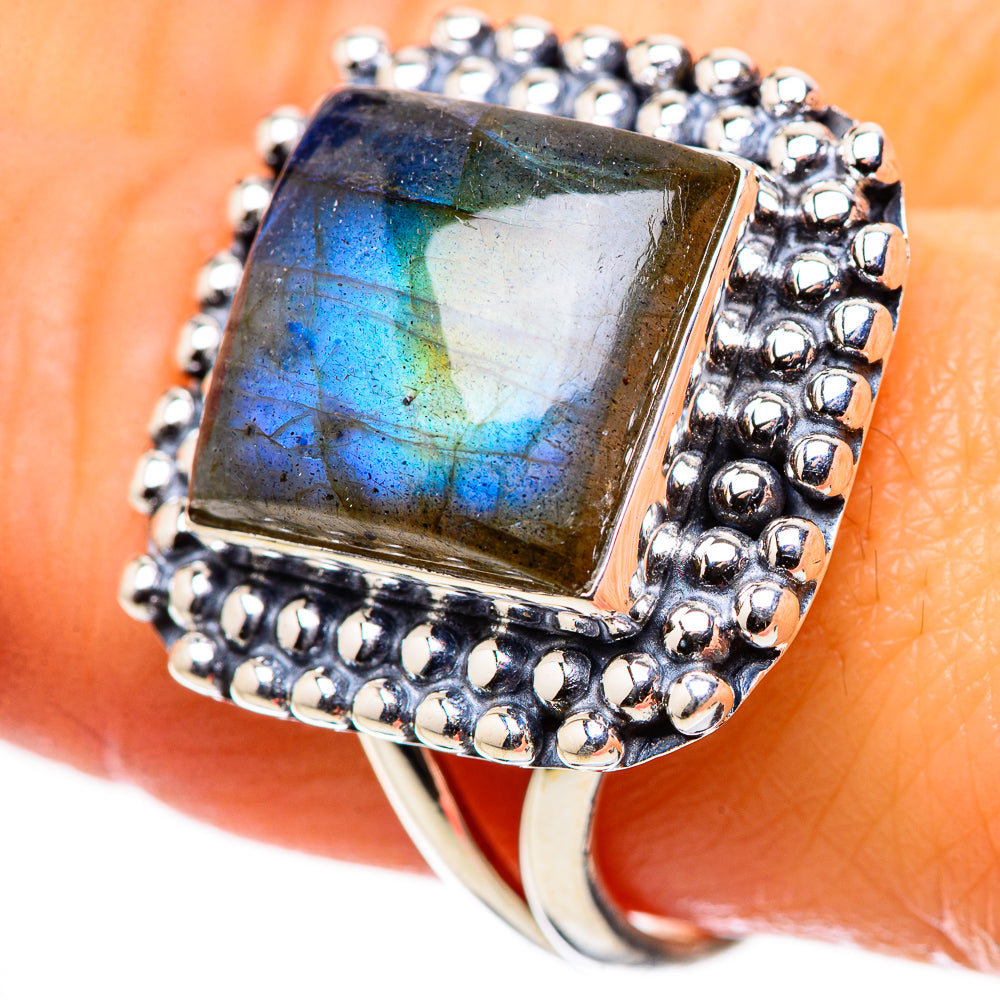 Labradorite Rings handcrafted by Anasilvercos - RING133662
