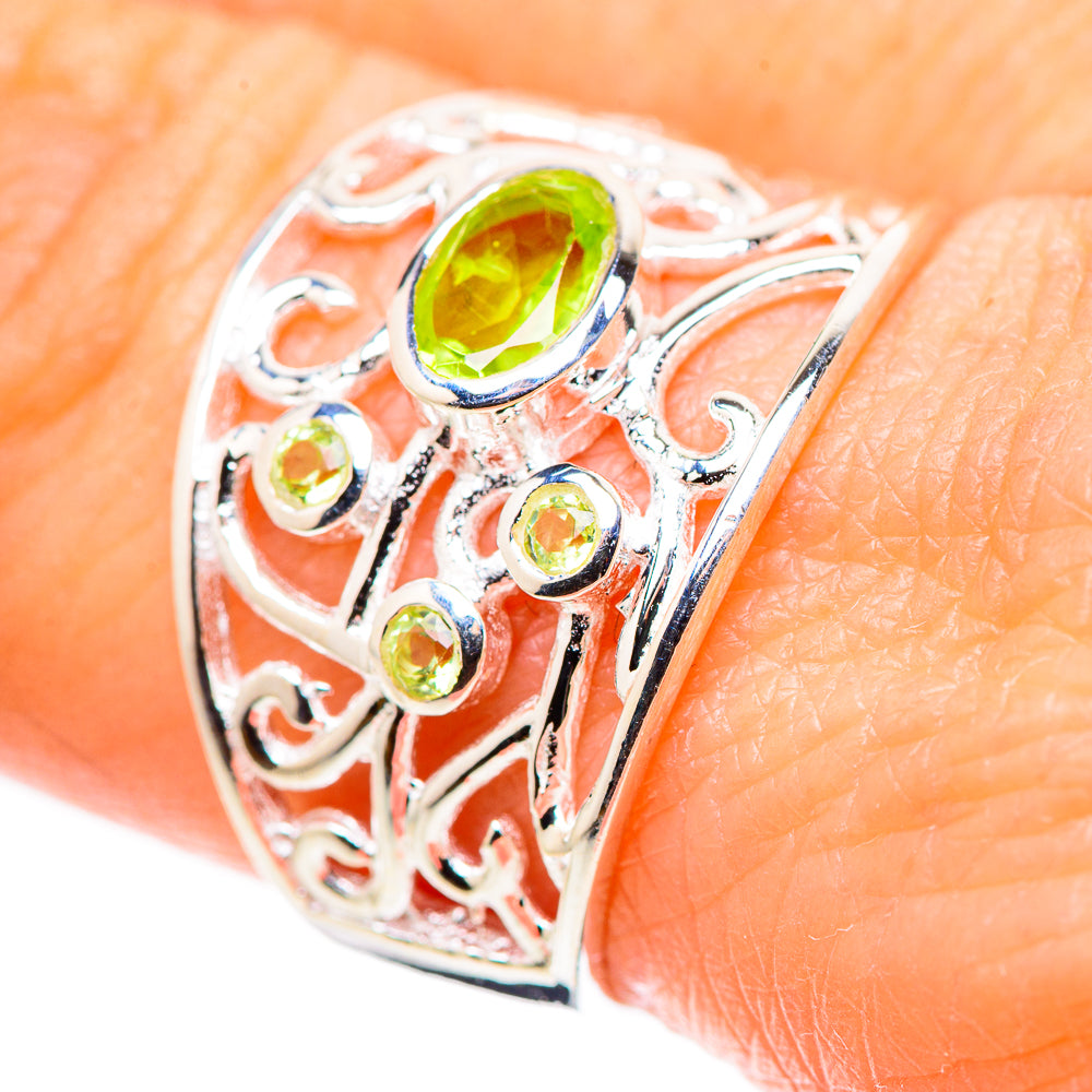 Peridot Rings handcrafted by Anasilvercos - RING133673