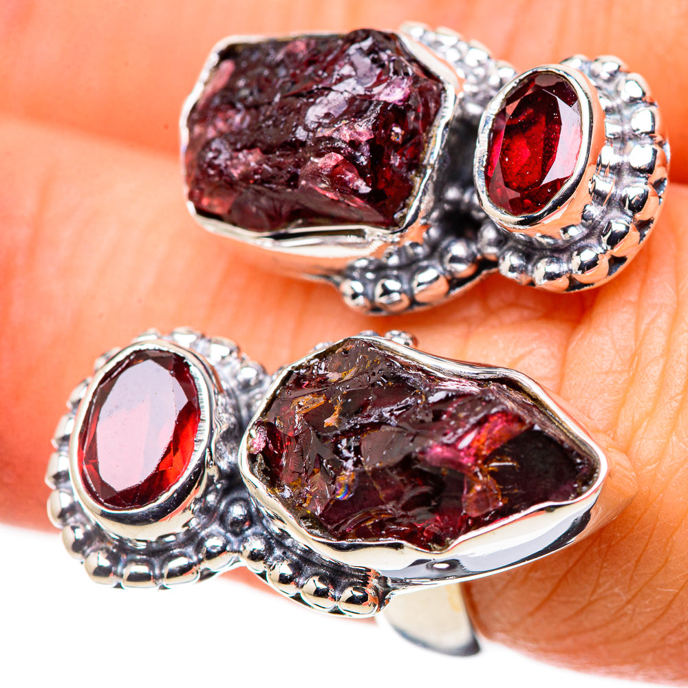 Garnet Rings handcrafted by Anasilvercos - RING133678
