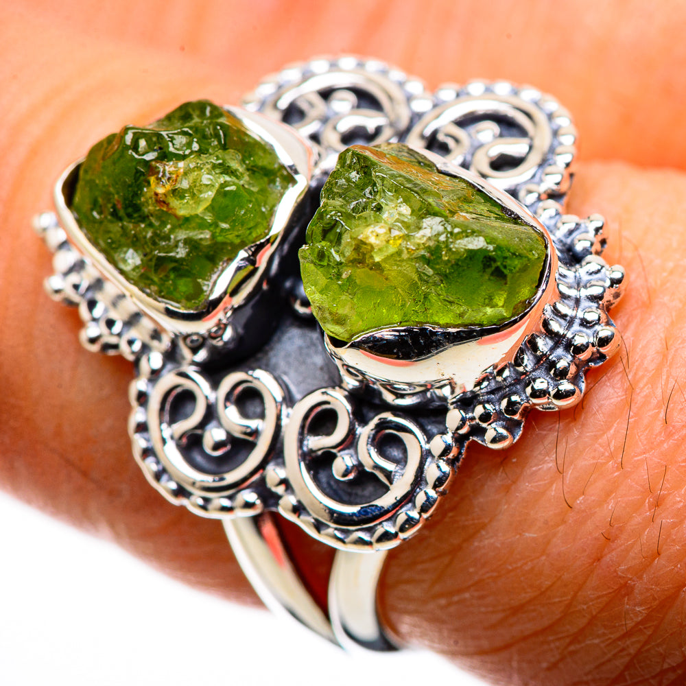 Peridot Rings handcrafted by Anasilvercos - RING133702