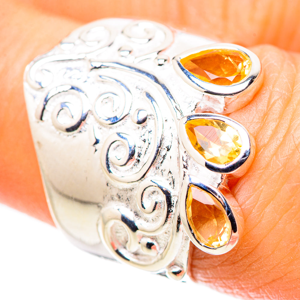 Citrine Rings handcrafted by Anasilvercos - RING133706