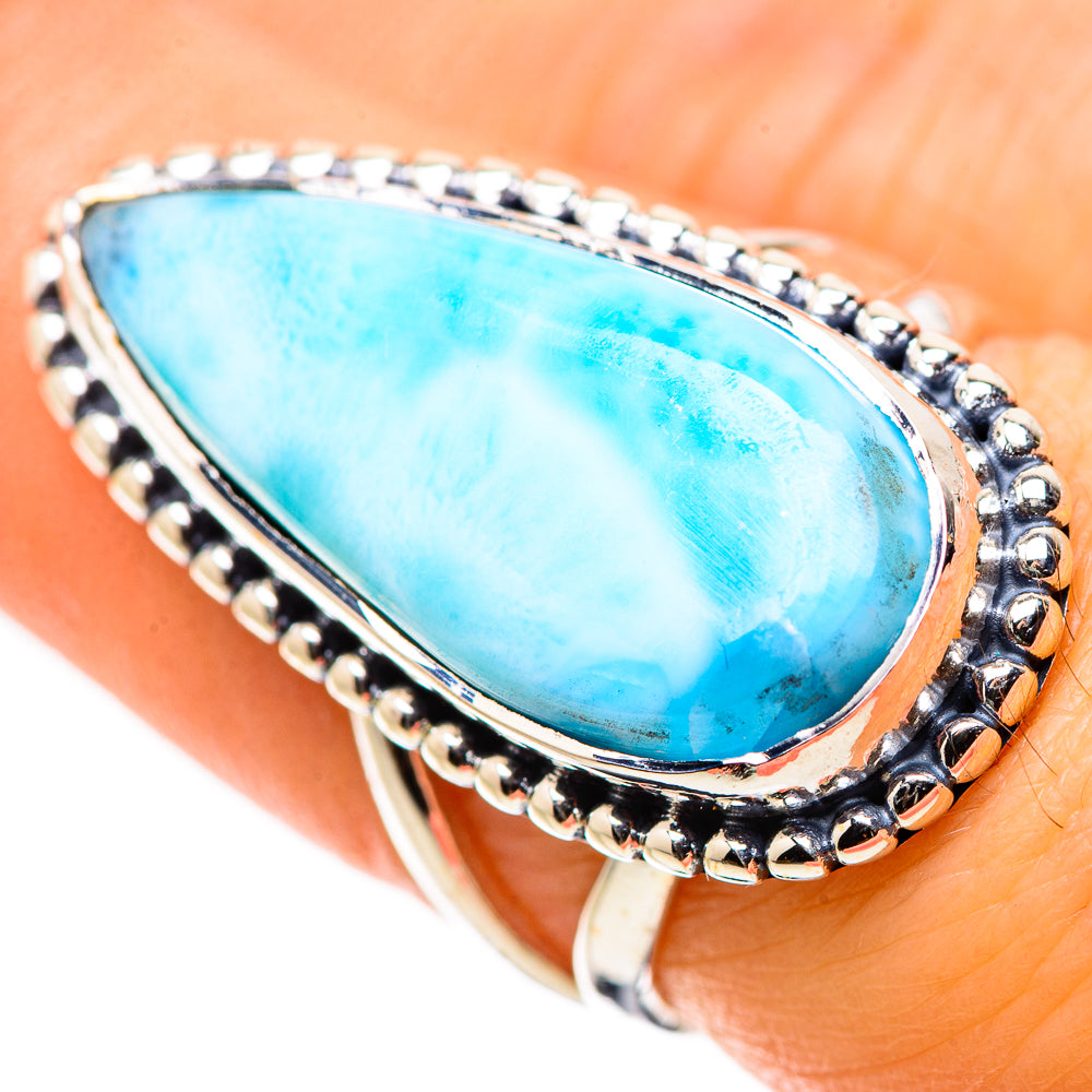 Larimar Rings handcrafted by Anasilvercos - RING133721