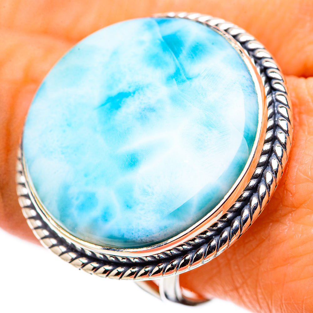 Larimar Rings handcrafted by Anasilvercos - RING133726