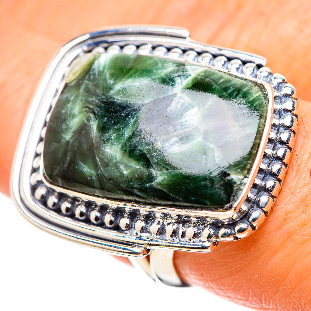 Seraphinite Rings handcrafted by Anasilvercos - RING133734