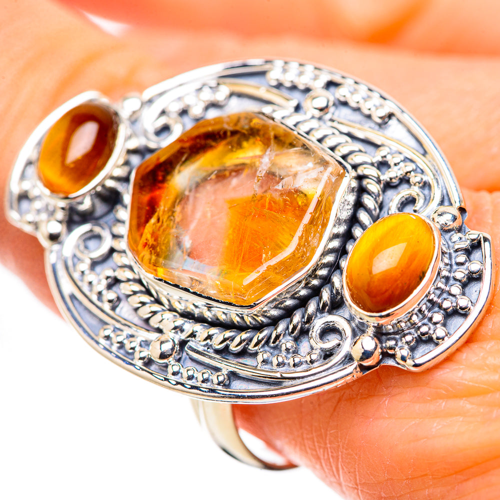 Citrine Rings handcrafted by Anasilvercos - RING133738