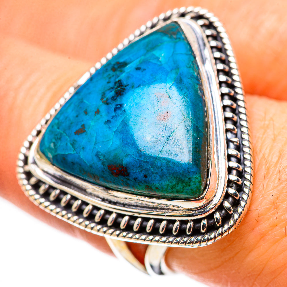 Chrysocolla Rings handcrafted by Anasilvercos - RING133753