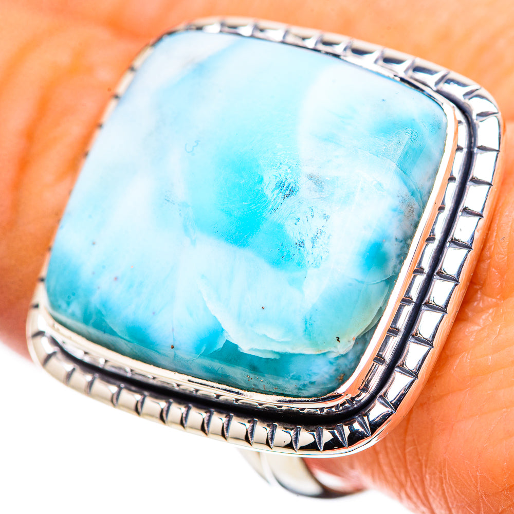 Larimar Rings handcrafted by Anasilvercos - RING133754