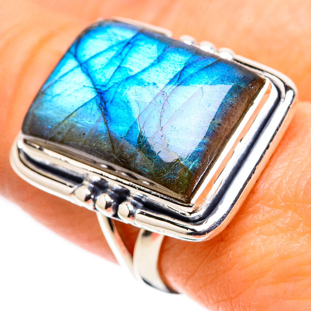 Labradorite Rings handcrafted by Anasilvercos - RING133757