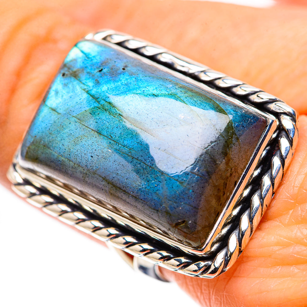 Labradorite Rings handcrafted by Anasilvercos - RING133758