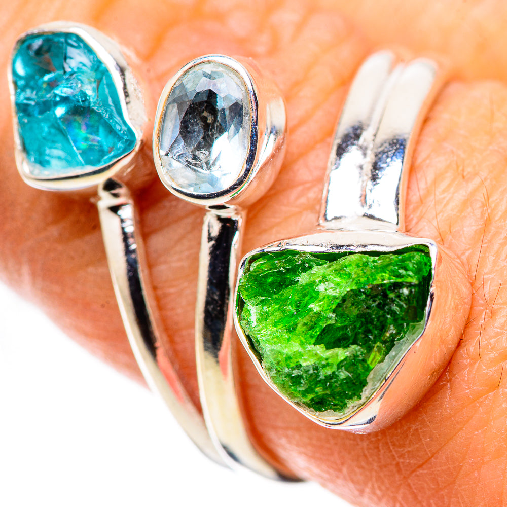 Chrome Diopside Rings handcrafted by Anasilvercos - RING133759
